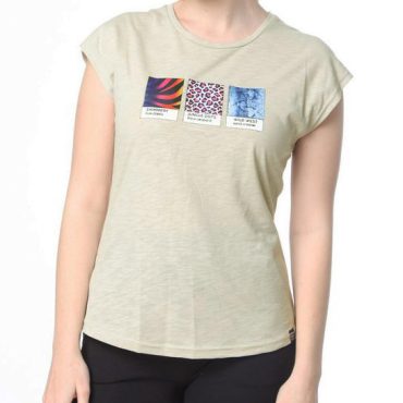 ΒΑΜΒΑΚΕΡΟ ΓΥΝΑΙΚΕΙΟ T-SHIRT PACO LEOPARD ΜΠΕΖ 2332048
