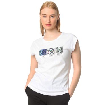 ΒΑΜΒΑΚΕΡΟ ΓΥΝΑΙΚΕΙΟ T-SHIRT PACO LEOPARD ΑΣΠΡΟ 2332048