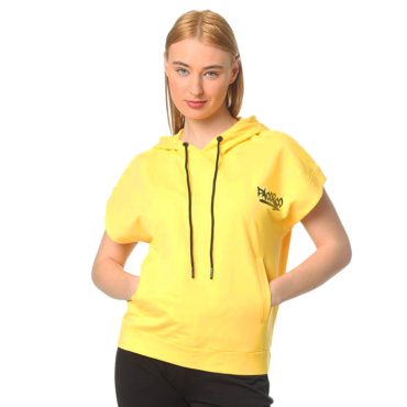 ΒΑΜΒΑΚΕΡΟ ΓΥΝΑΙΚΕΙΟ T-SHIRT ΜΕ ΚΟΥΚΟΥΛΑ ΧΩΡΙΣ ΧΝΟΥΔΙ PACO SIMPLE ΚΙΤΡΙΝΟ 2332076