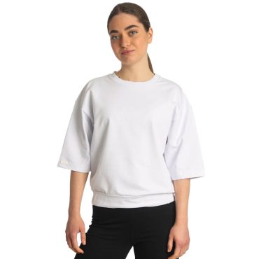 ΒΑΜΒΑΚΕΡΟ ΓΥΝΑΙΚΕΙΟ T-SHIRT ΜΕ 3/4 MANIKI PACO ΑΣΠΡΟ COLLEGE 2432054
