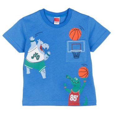 ΒΑΜΒΑΚΕΡΟ ΣΕΤ ΜΕ ΜΑΚΡΥΑ ΦΟΡΜΑ ΓΙΑ ΑΓΟΡΙ JOYCE ZOO BASKETBALL ΜΠΛΕ 2512110