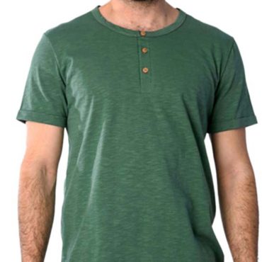 ΑΝΔΡΙΚΟ ΒΑΜΒΑΚΕΡΟ T-SHIRT PACO BUTTONS ΦΥΣΤΙΚΙ 2531028