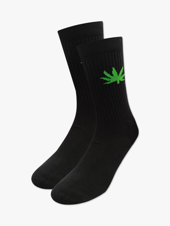 Κάλτσα Βαμβακερή Πετσετέ με Cannabis Leaf RTO - Image 2
