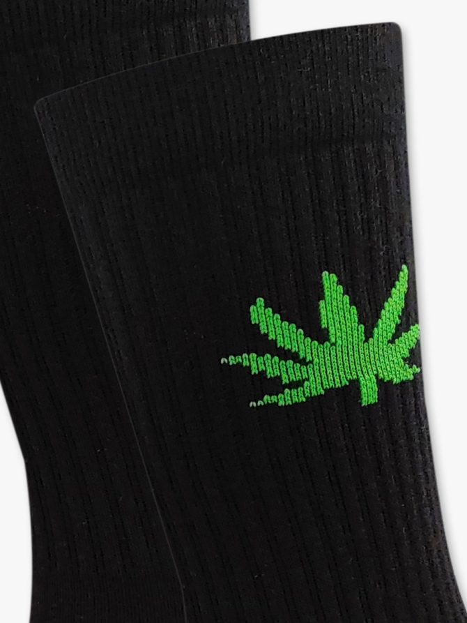 Κάλτσα Βαμβακερή Πετσετέ με Cannabis Leaf RTO - Image 3