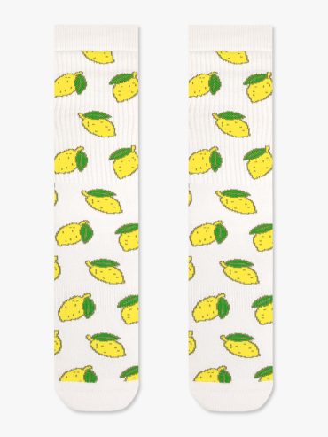 Κάλτσα Βαμβακερή Πετσετέ με Σχέδια Lemons RTO