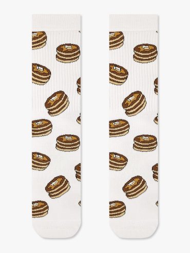 Κάλτσα Βαμβακερή Πετσετέ με Σχέδια Pancakes Choco RTO