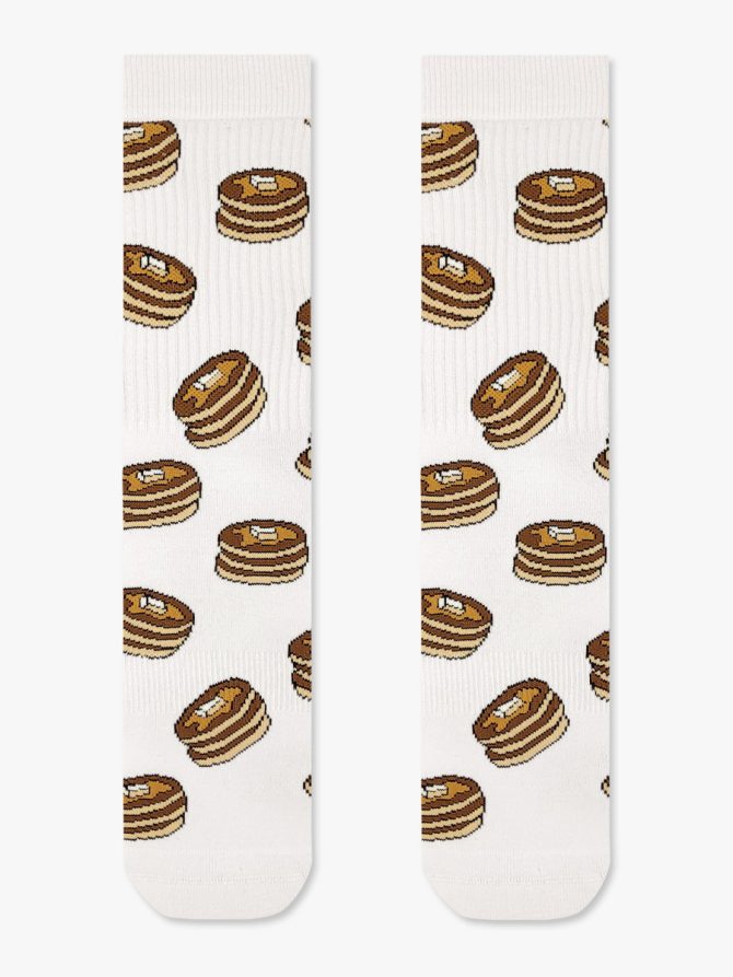 Κάλτσα Βαμβακερή Πετσετέ με Σχέδια Pancakes Choco RTO