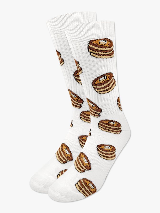 Κάλτσα Βαμβακερή Πετσετέ με Σχέδια Pancakes Choco RTO - Image 2