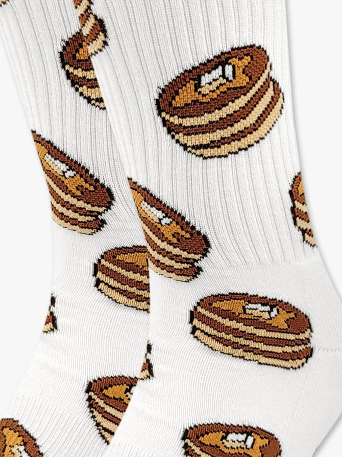 Κάλτσα Βαμβακερή Πετσετέ με Σχέδια Pancakes Choco RTO - Image 3