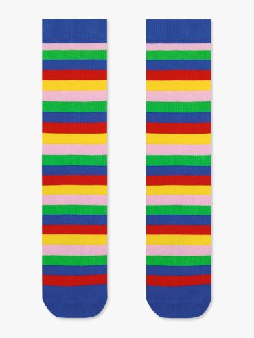 Βαμβακερή Κάλτσα με Σχέδια Striped RTO
