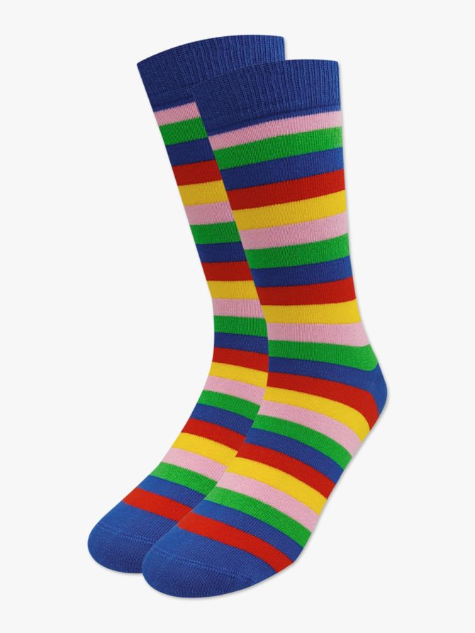 Βαμβακερή Κάλτσα με Σχέδια Striped RTO - Image 2