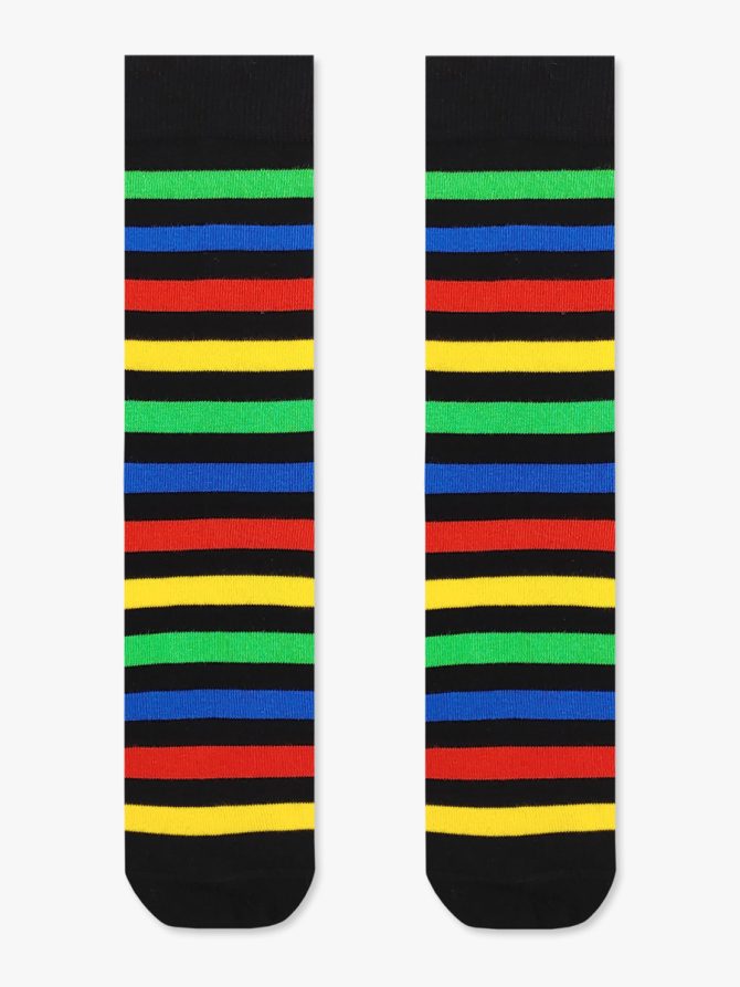 Βαμβακερή Κάλτσα με Σχέδια Striped RTO