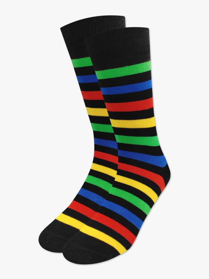 Βαμβακερή Κάλτσα με Σχέδια Striped RTO - Image 2