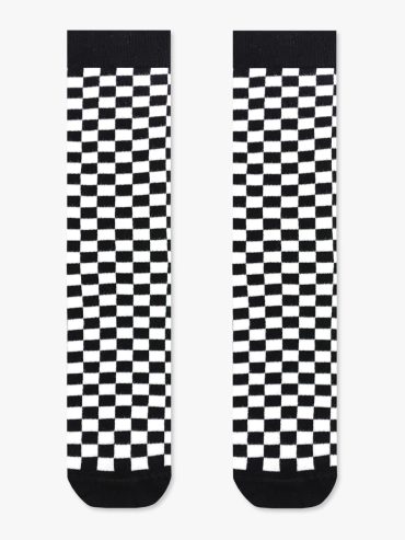 Βαμβακερή Κάλτσα με Σχέδια Checkboard RTO