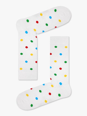 Βαμβακερή Κάλτσα με Σχέδια Polka Dots RTO