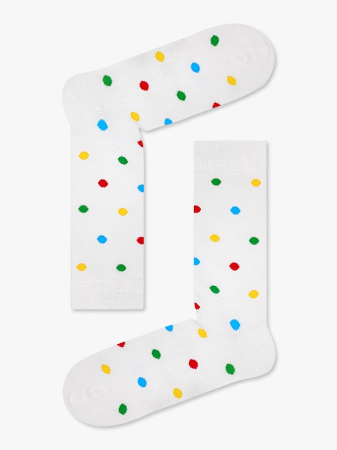 Βαμβακερή Κάλτσα με Σχέδια Polka Dots RTO