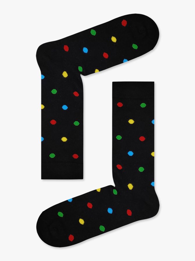Βαμβακερή Κάλτσα με Σχέδια Polka Dots RTO