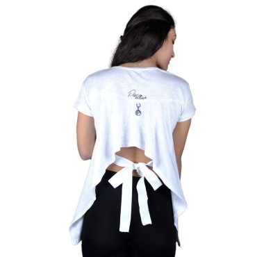 ΒΑΜΒΑΚΕΡΟ ΓΥΝΑΙΚΕΙΟ T-SHIRT PACO SIMPLE ΑΣΠΡΟ 201649