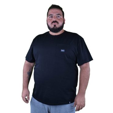 ΒΑΜΒΑΚΕΡΟ OVERSIZE T-SHIRT PACO ΜΑΥΡΟ ΜΕ ΤΣΕΠΗ 2431803