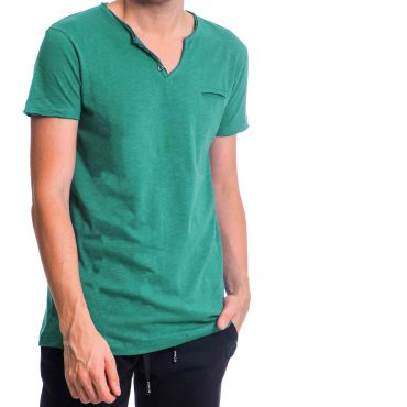 ΑΝΔΡΙΚΟ ΒΑΜΒΑΚΕΡΟ T-SHIRT PACO BSC V NECK PRINT ΒΕΡΑΜΑΝ 2431823
