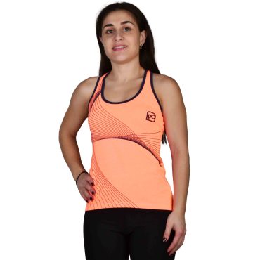 ΒΑΜΒΑΚΕΡΟ ΓΥΝΑΙΚΕΙΟ ΑΜΑΝΙΚΟ T-SHIRT PACO LINES ΠΟΡΤΟΚΑΛΙ 201623