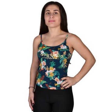 ΓΥΝΑΙΚΕΙΟ ΒΙΣΚΟΖ ΤΙΡΑΝΤΕ T-SHIRT PACO FLOWERS ΠΟΡΤΟΚΑΛΙ 213147