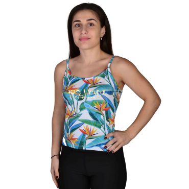 ΓΥΝΑΙΚΕΙΟ ΒΙΣΚΟΖ ΤΙΡΑΝΤΕ T-SHIRT PACO FLOWERS ΑΣΠΡΟ 213147