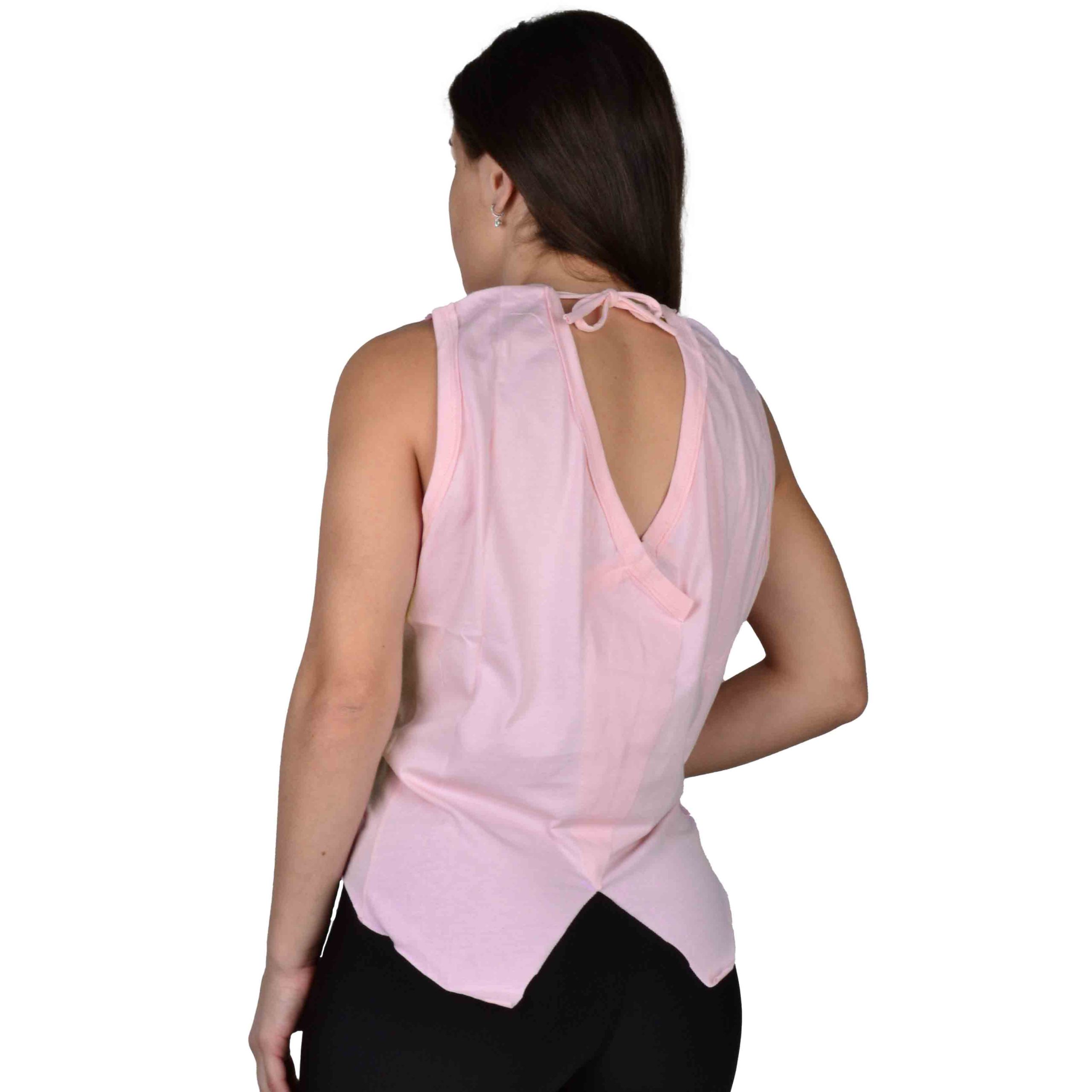 ΒΑΜΒΑΚΕΡΟ ΓΥΝΑΙΚΕΙΟ ΑΜΑΝΙΚΟ T-SHIRT PACO LUXURY ΡΟΖ 213171