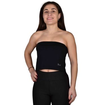 ΒΑΜΒΑΚΕΡΟ ΓΥΝΑΙΚΕΙΟ CROP ΤΟΠ PACO ΜΑΥΡΟ 2152