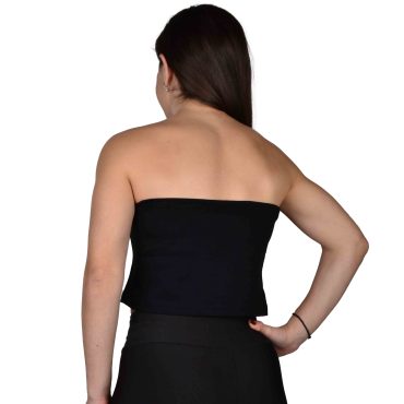 ΒΑΜΒΑΚΕΡΟ ΓΥΝΑΙΚΕΙΟ CROP ΤΟΠ PACO ΜΑΥΡΟ 2152