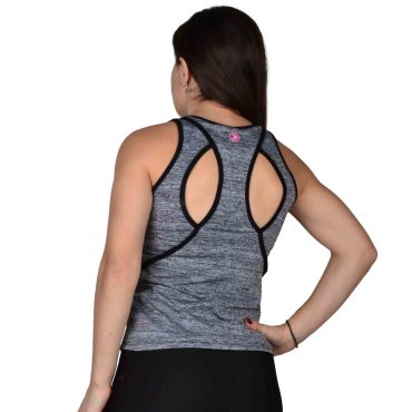 ΒΑΜΒΑΚΕΡΟ ΓΥΝΑΙΚΕΙΟ ΑΜΑΝΙΚΟ T-SHIRT PACO STATE ΓΚΡΙ 2271