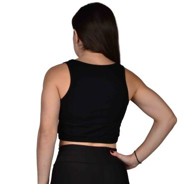 ΒΑΜΒΑΚΕΡΟ ΓΥΝΑΙΚΕΙΟ CROP ΤΟΠ PACO EASY ΜΑΥΡΟ 2280