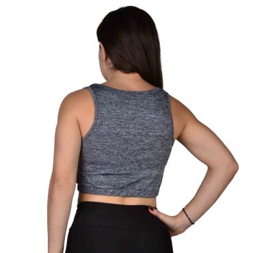 ΒΑΜΒΑΚΕΡΟ ΓΥΝΑΙΚΕΙΟ CROP ΤΟΠ PACO EASY ΓΚΡΙ 2280