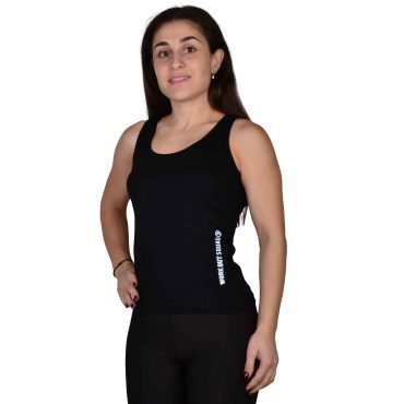 ΒΑΜΒΑΚΕΡΟ ΓΥΝΑΙΚΕΙΟ ΑΜΑΝΙΚΟ T-SHIRT PACO WORK OUT SQUAD ΜΑΥΡΟ 2281