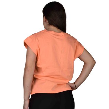 ΒΑΜΒΑΚΕΡΟ ΓΥΝΑΙΚΕΙΟ T-SHIRT PACO V-NECK ΠΟΡΤΟΚΑΛΙ 2332010