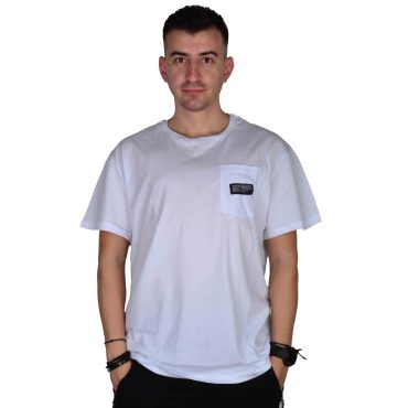 ΒΑΜΒΑΚΕΡΟ OVERSIZE T-SHIRT PACO ΑΣΠΡΟ ΜΕ ΤΣΕΠΗ 2431803