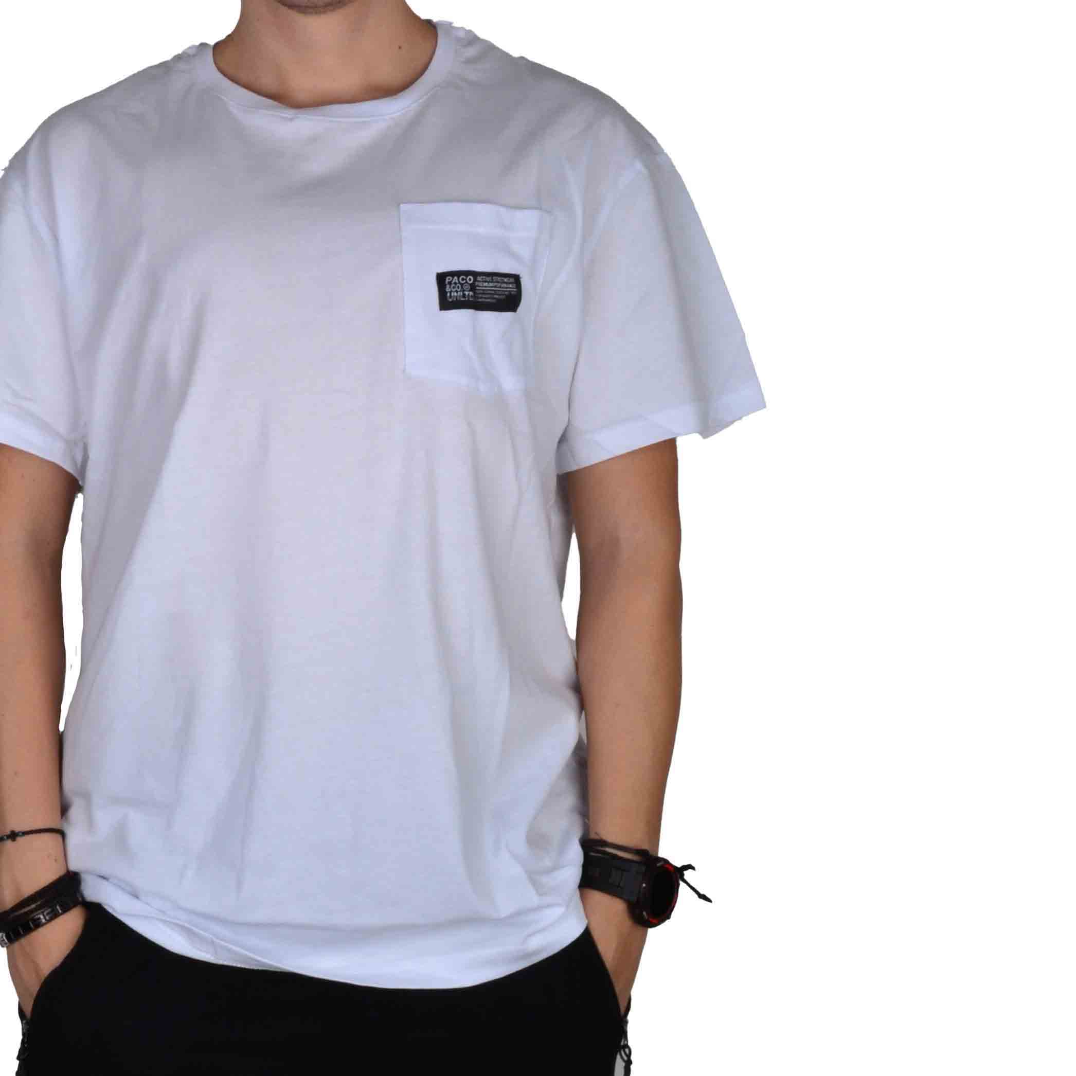 ΒΑΜΒΑΚΕΡΟ OVERSIZE T-SHIRT PACO ΑΣΠΡΟ ΜΕ ΤΣΕΠΗ 2431803