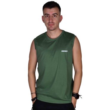 ΑΝΔΡΙΚΗ ΒΑΜΒΑΚΕΡΗ ΑΜΑΝΙΚΗ ΜΠΛΟΥΖΑ PACO SIMPLE ΦΥΣΤΙΚΙ 2431804