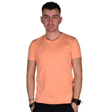 ΑΝΔΡΙΚΟ ΒΑΜΒΑΚΕΡΟ T-SHIRT PACO BSC PRINT ΠΟΡΤΟΚΑΛΙ 2431820