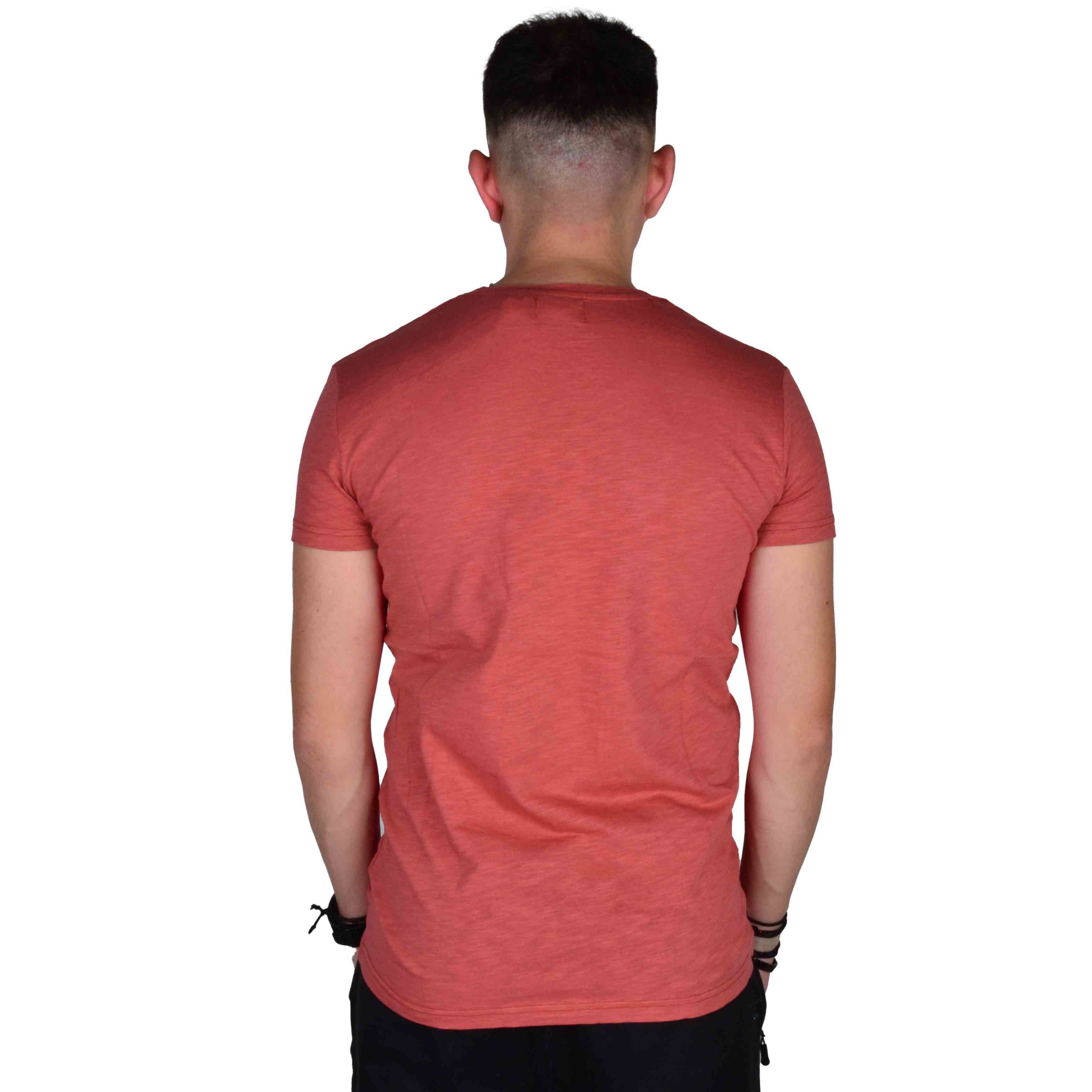 ΑΝΔΡΙΚΟ ΒΑΜΒΑΚΕΡΟ T-SHIRT PACO BSC PRINT ΚΟΡΑΛΙ 2431820