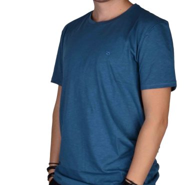 ΑΝΔΡΙΚΟ ΒΑΜΒΑΚΕΡΟ T-SHIRT PACO BSC PRINT ΜΠΛΕ ΡΑΦ 2431820