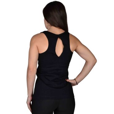 ΒΑΜΒΑΚΕΡΟ ΓΥΝΑΙΚΕΙΟ ΑΜΑΝΙΚΟ T-SHIRT PACO KISS ME ΜΑΥΡΟ 4131