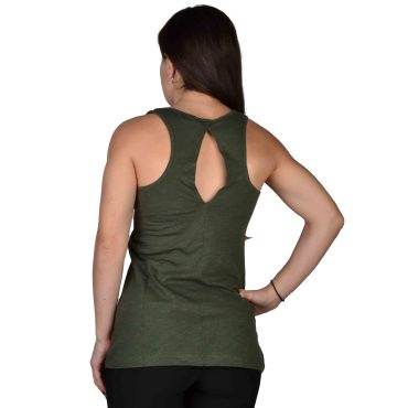 ΒΑΜΒΑΚΕΡΟ ΓΥΝΑΙΚΕΙΟ ΑΜΑΝΙΚΟ T-SHIRT PACO KISS ME ΧΑΚΙ 4131