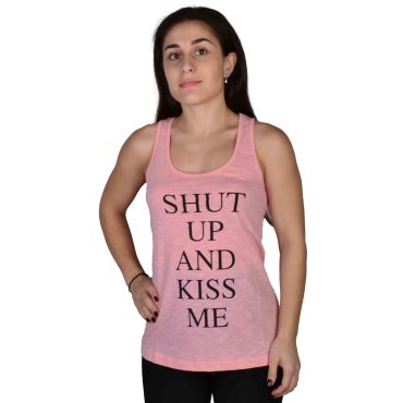 ΒΑΜΒΑΚΕΡΟ ΓΥΝΑΙΚΕΙΟ ΑΜΑΝΙΚΟ T-SHIRT PACO KISS ME ΡΟΖ 4131