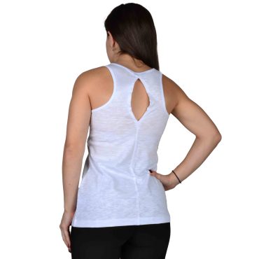 ΒΑΜΒΑΚΕΡΟ ΓΥΝΑΙΚΕΙΟ ΑΜΑΝΙΚΟ T-SHIRT PACO KISS ME ΑΣΠΡΟ 4131