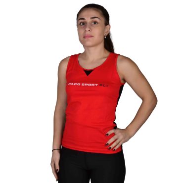 ΒΑΜΒΑΚΕΡΟ ΓΥΝΑΙΚΕΙΟ ΑΜΑΝΙΚΟ T-SHIRT PACO SPORT ΚΟΚΚΙΝΟ 86227