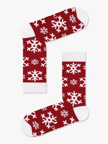 Χριστουγεννιάτικη Κάλτσα Πετσετέ με Σχέδια Let It Snow NODO