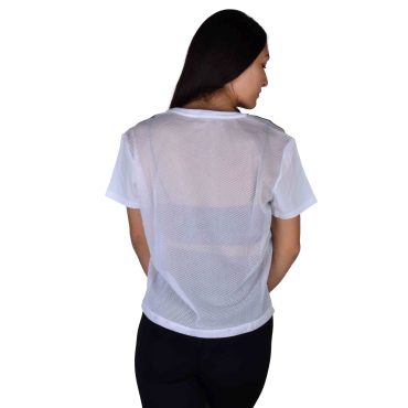 ΒΑΜΒΑΚΕΡΟ ΓΥΝΑΙΚΕΙΟ T-SHIRT PACO BACK FILE ΑΣΠΡΟ 201644