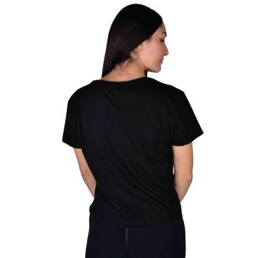 ΒΑΜΒΑΚΕΡΟ ΓΥΝΑΙΚΕΙΟ T-SHIRT PACO SPORT ΜΑΥΡΟ 201645