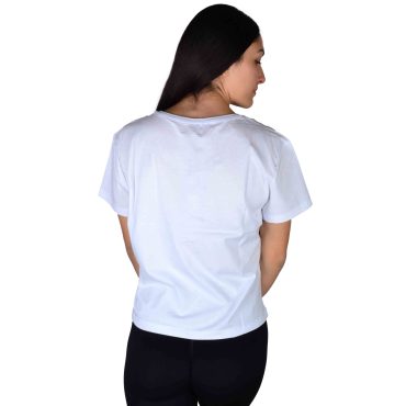 ΒΑΜΒΑΚΕΡΟ ΓΥΝΑΙΚΕΙΟ T-SHIRT PACO SPORT ΑΣΠΡΟ 201645